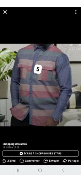 Chemise rayée homme élégante