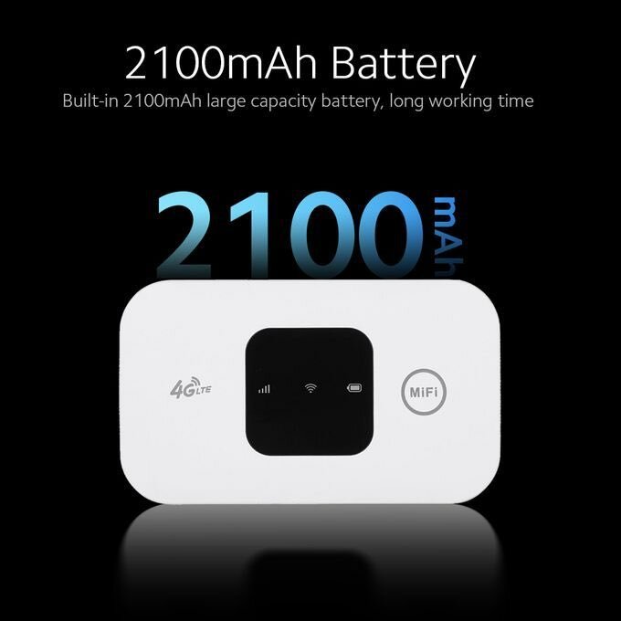 4G LTE 150Mbps Portable Mobile MiFi With SIM Card Slot - 210