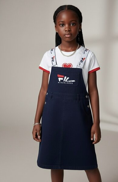 Robe en jean enfant élégante