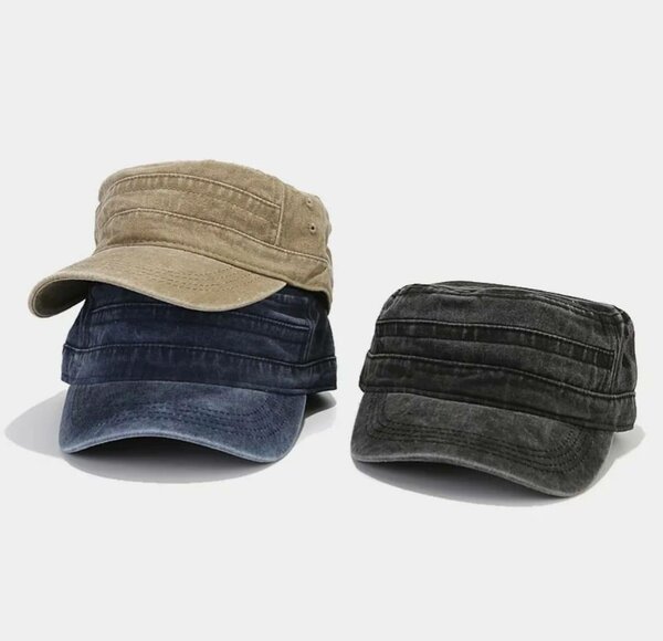 Casquette de style militaire unisexe