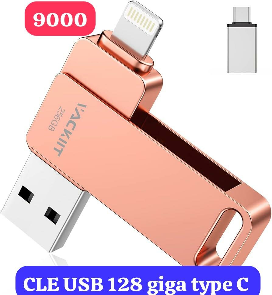 MÉMOIRE EXTERNE 64giga TYPE C