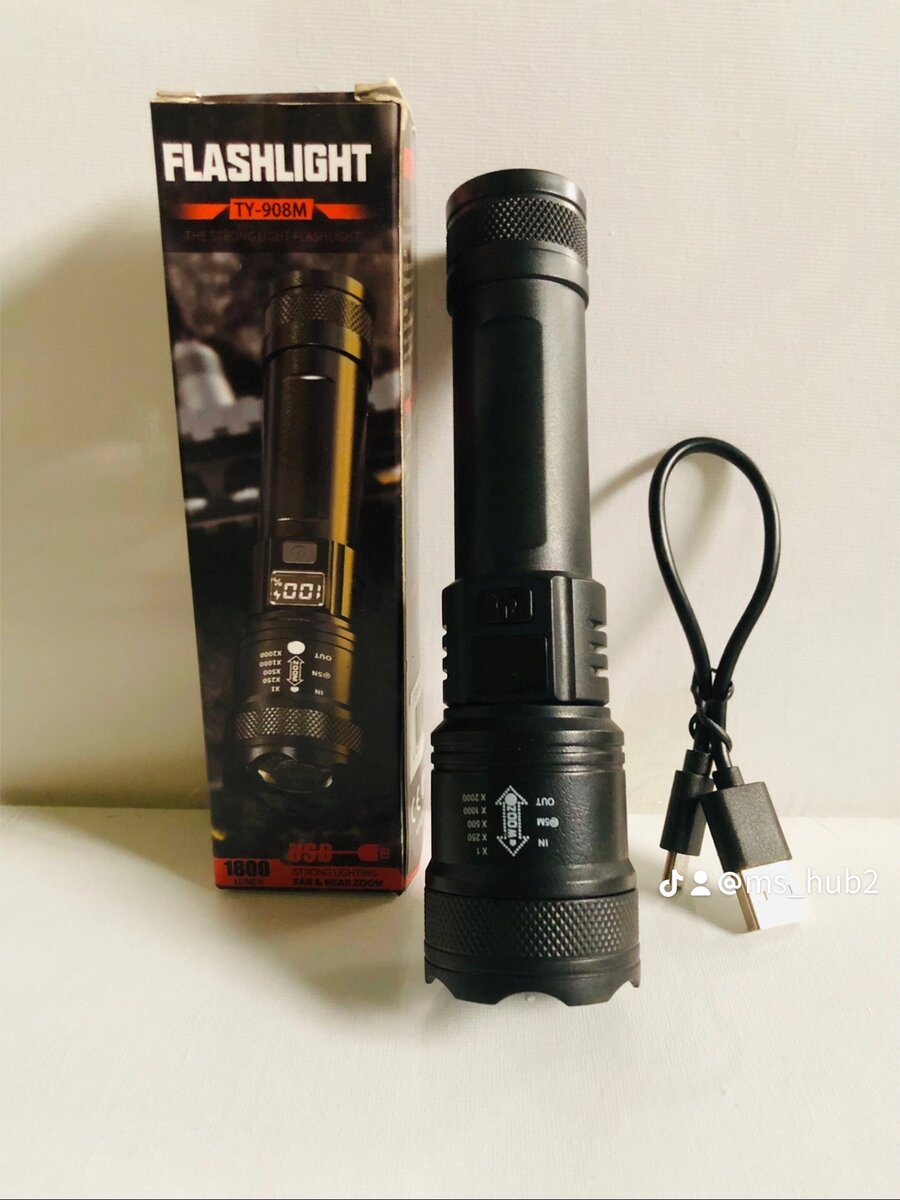 USB SLIDER ZOOM FLASHLIGHT