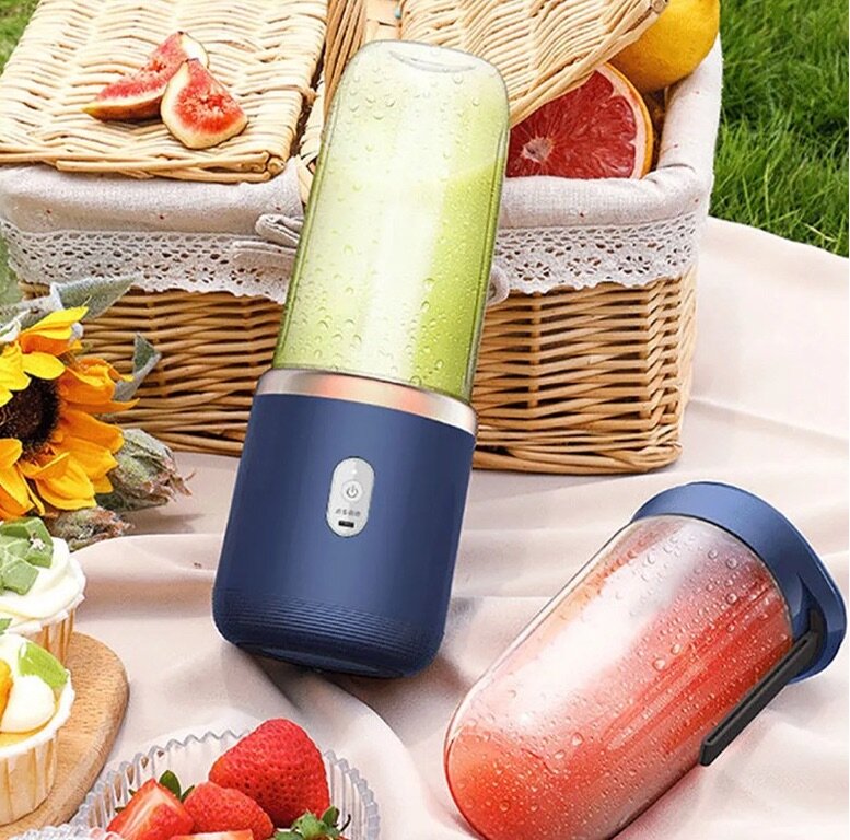 400ML PORTABLE RECHARGEABLE ELECTRIC BLENDER MACHINE WITH CO