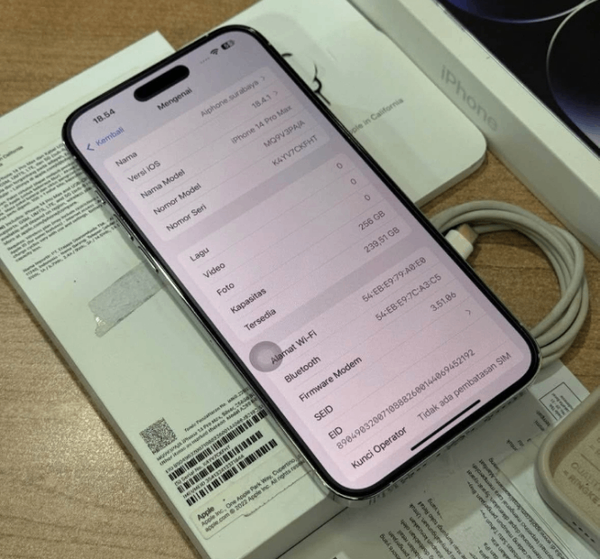 iPhone 13 Pro Max 256 Go Argent