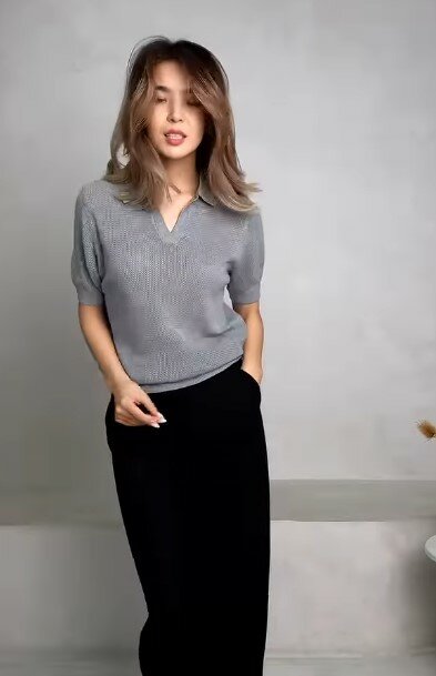 Красивая женская кофта, серая