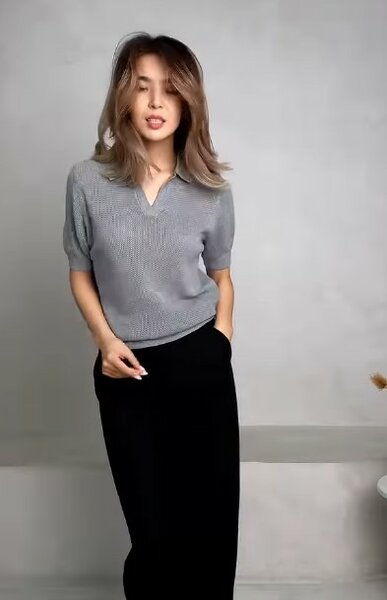 Красивая женская кофта, серая