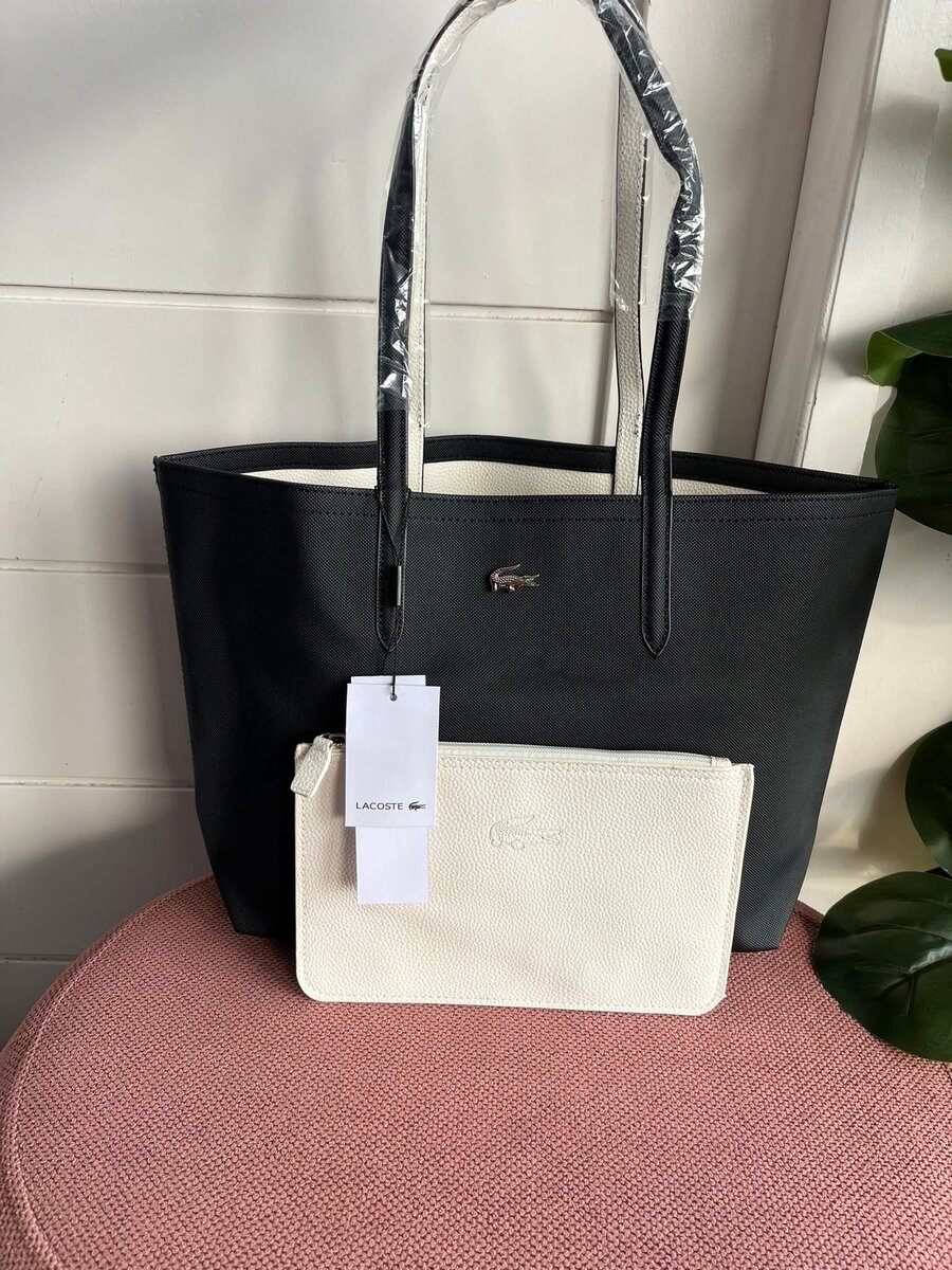 Sac cabas en cuir Lacoste