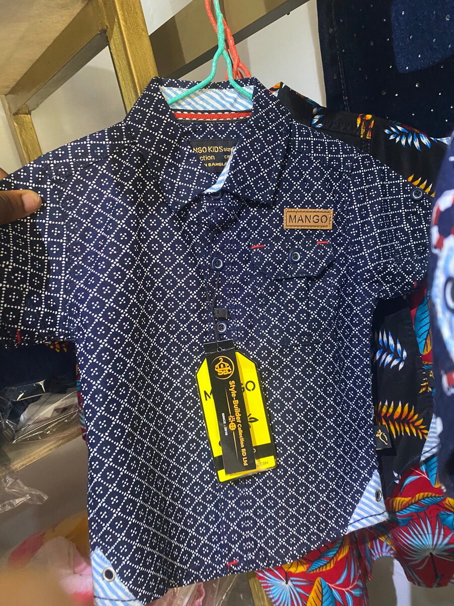 Boy's Floral Short Sleeve Shirt