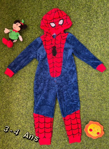 Combinaison "Spiderman. Rouge et bleu" chaude 3-4 ans