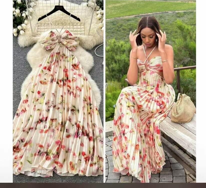 Robe longue fleurie élégante