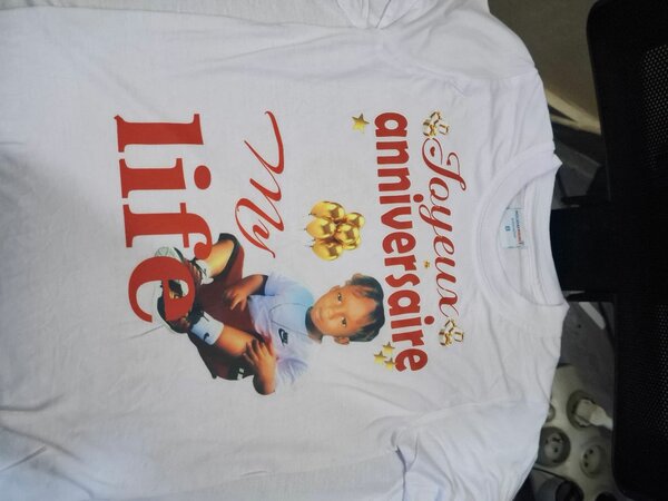 T-shirt Anniversaire Enfant Personnalisé