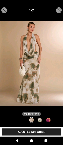 Robe longue dos nu élégante