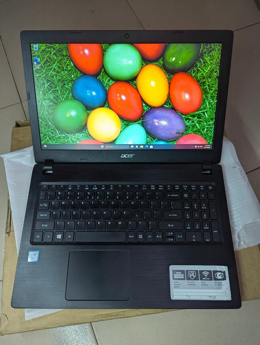 Acer Aspire A315-51, i3-8th Gen, 8GB, 256GB NVME SSD