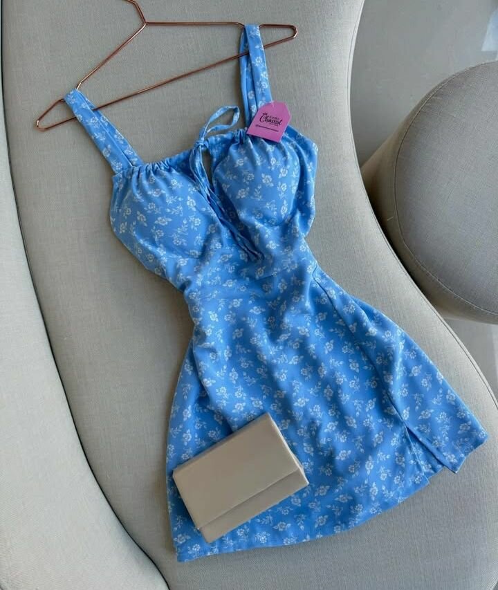 Floral Print Mini Slip Dress