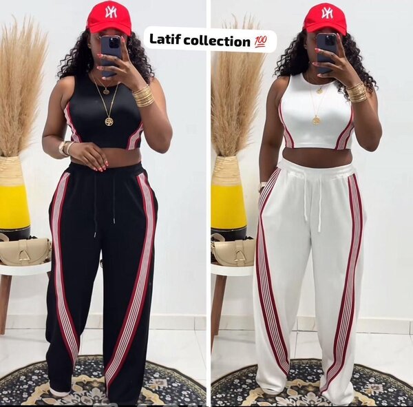 Ensemble de sport bicolore tendance