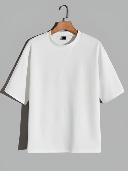T-shirt blanc unisexe basique