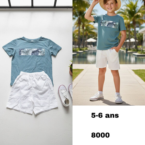 Ensemble T-shirt et Short Garçon