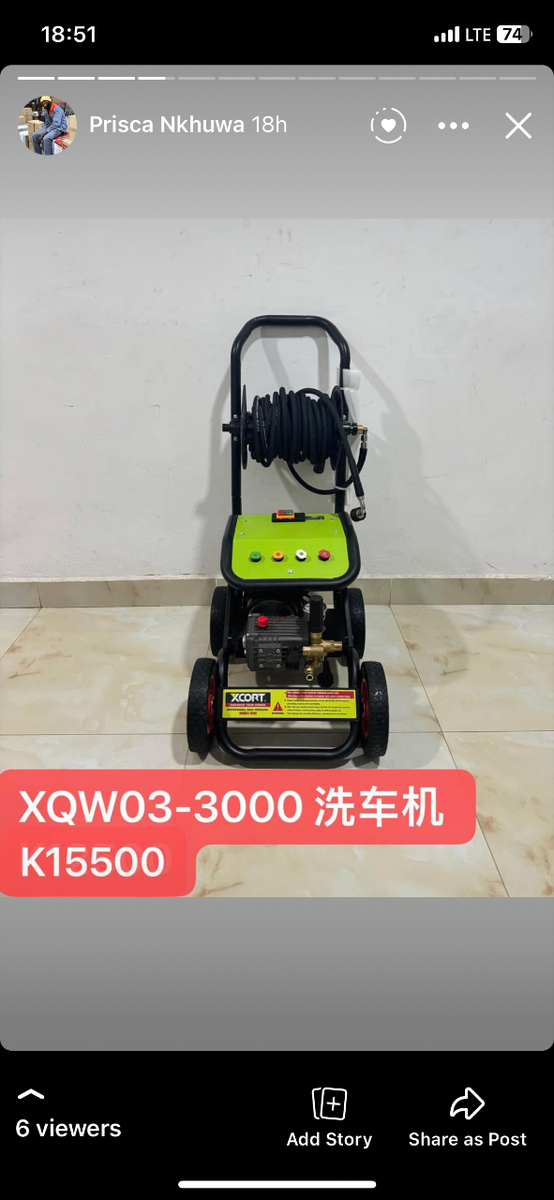 High pressure washer electric