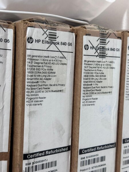 Certified refurbished Brand new. HP Elitebook. 840 G6