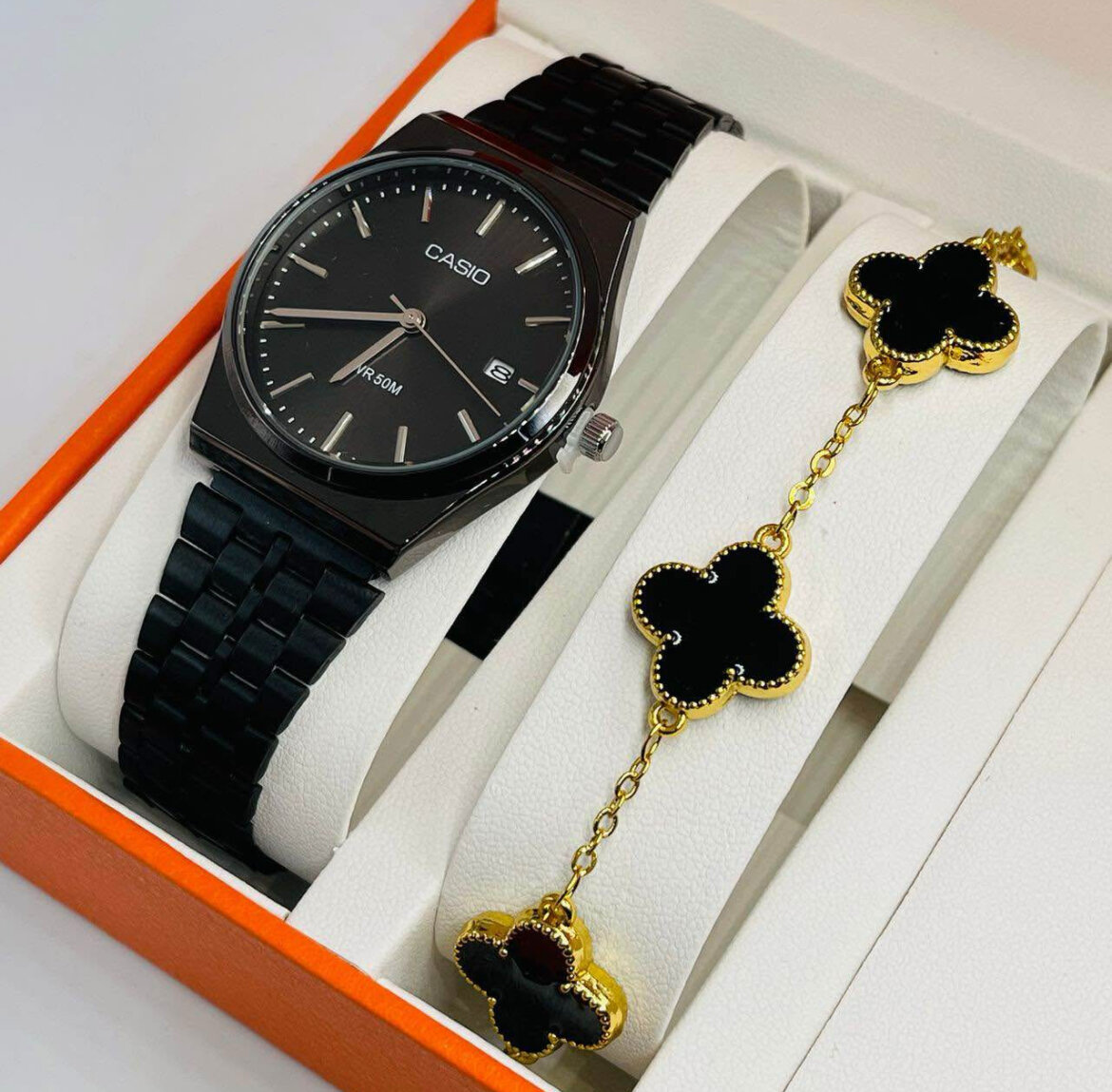 Montre Casio avec bracelet élégant