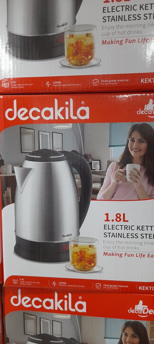 Bouilloire électrique inox 1.8L