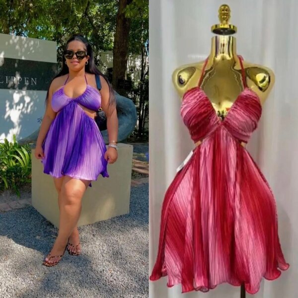 Robe d'été dos nu bohème