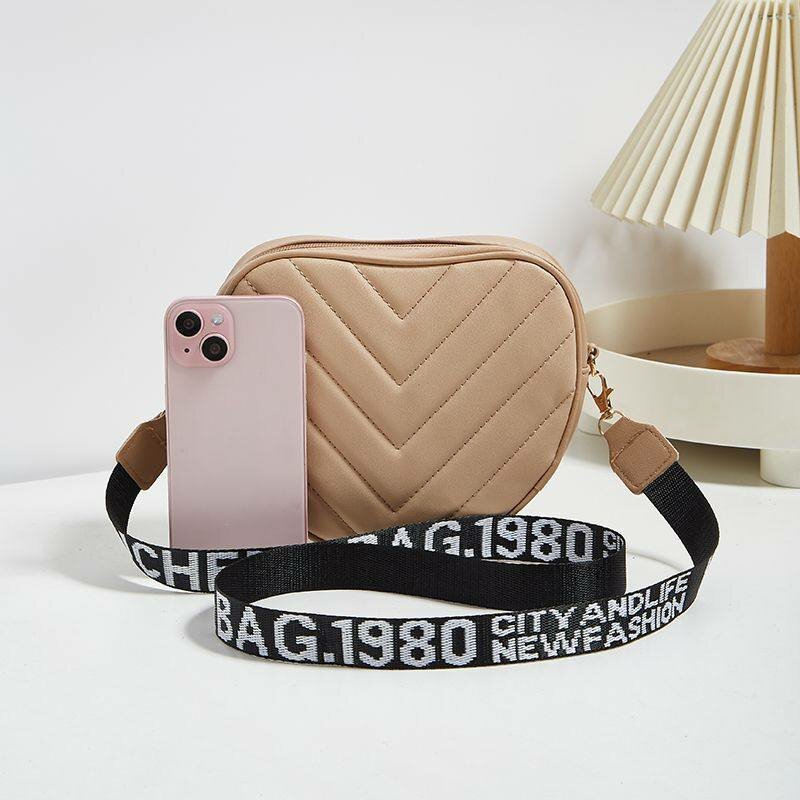 Sac bandoulière cœur PU mode