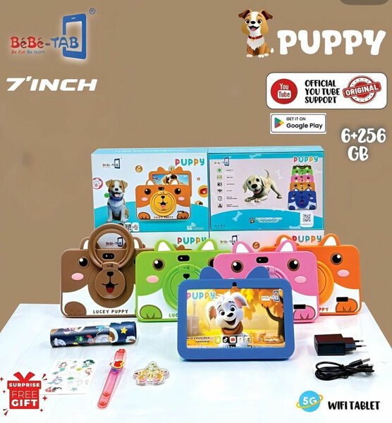 Kids 7" Puppy Tablet 256GB