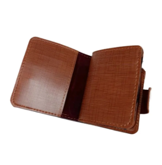 Attractive men's wallet Bi fold wallet stylish slim wallet card holder with small button multi function wallet