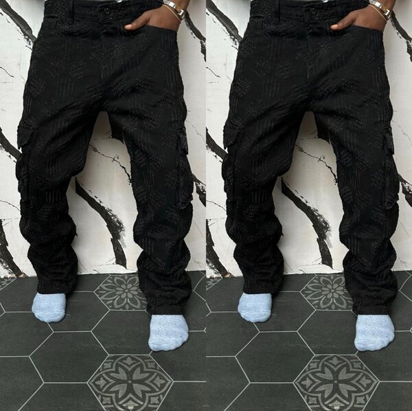 Jeans cargo tendance homme