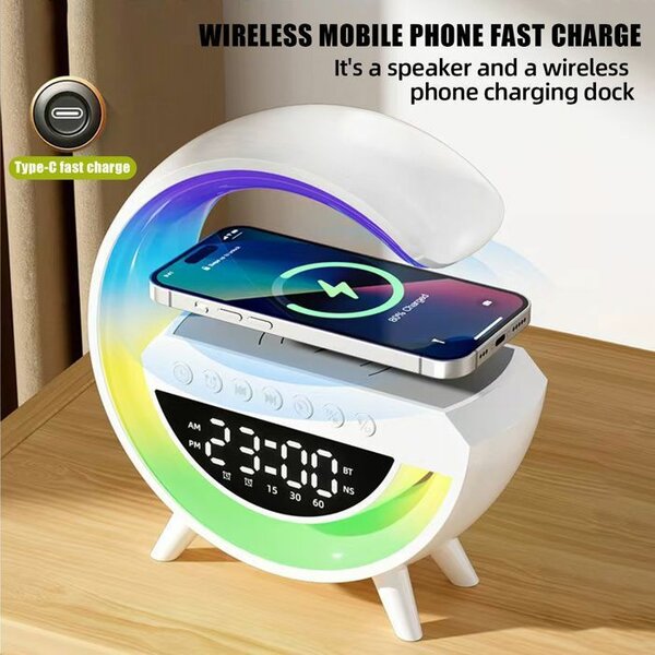 Réveil haut-parleur avec charge sans fil