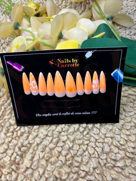 Ongles Fausse Orange
