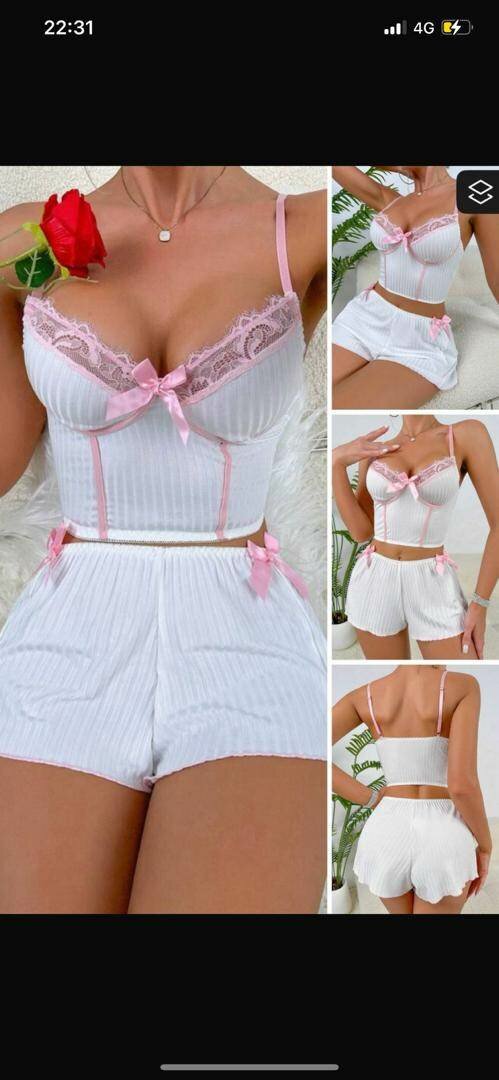 Elegant Lace Sleepwear Set