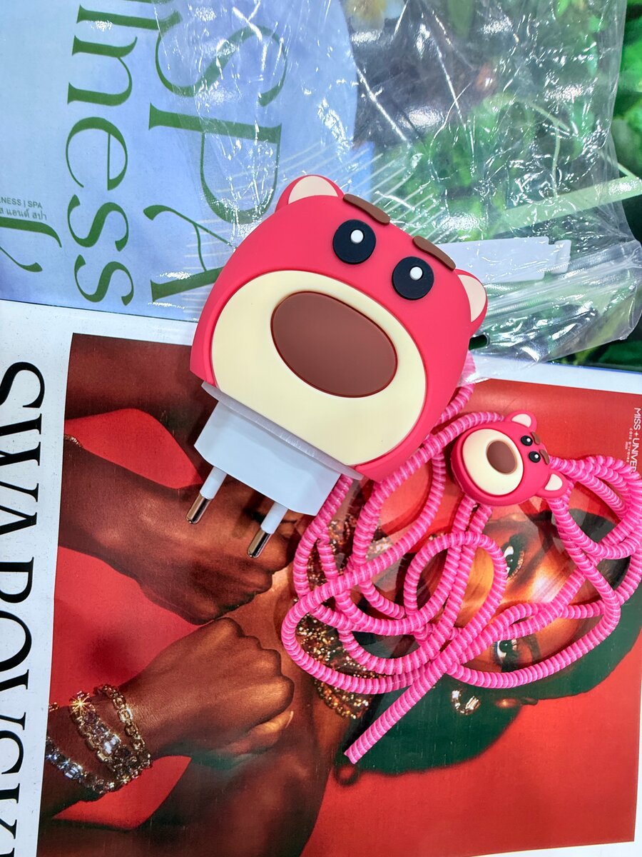 Câble USB Animal Rose Amusant