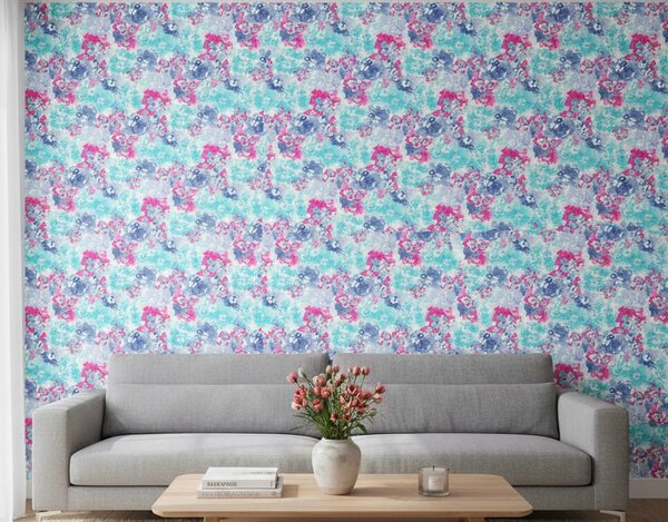 Papier Peint Floral Coloré