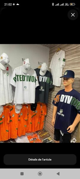 T-shirt Côte d'Ivoire