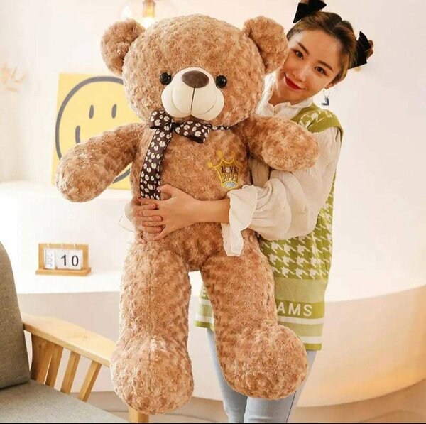 Peluche géant ours brun doux