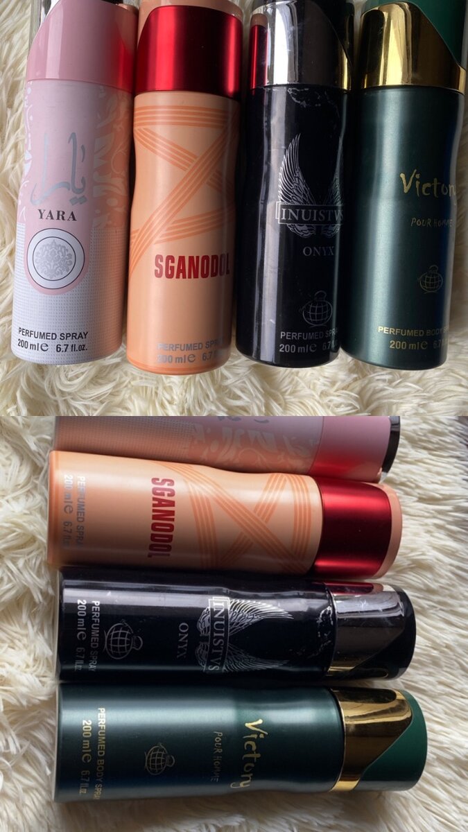 Ensemble de déodorants parfumés