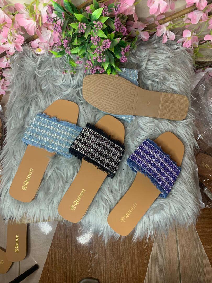 Sandales tressées dames