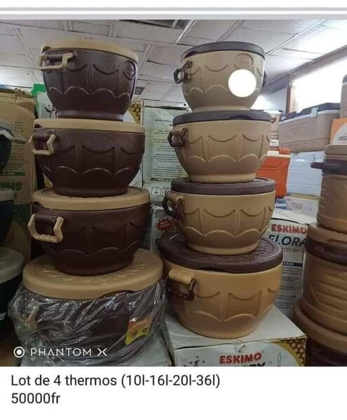 Lot de 4 glacières 