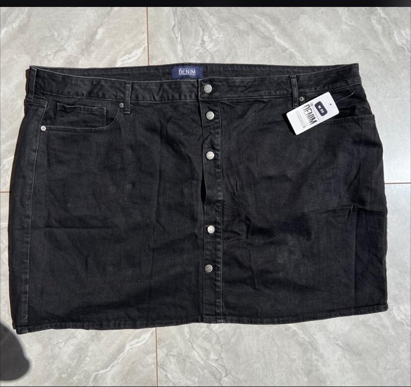 Denim skirts and mom shorts