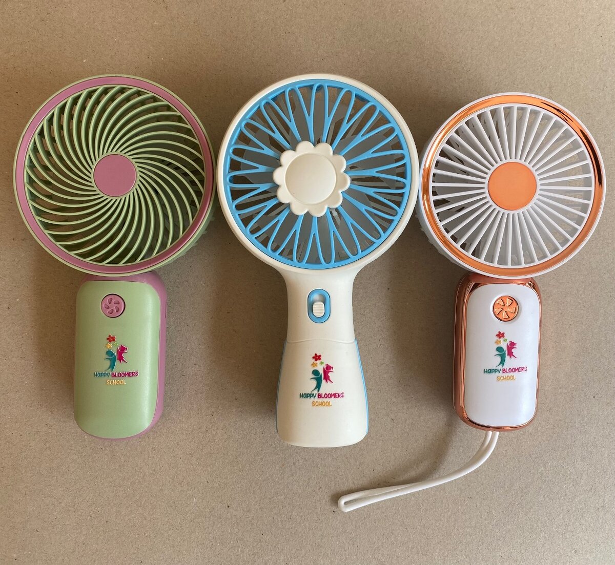 Portable electric hand fan