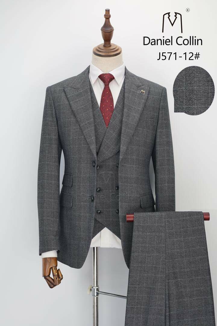 QUALITY DANIEL COLLIN 3PCS SUIT