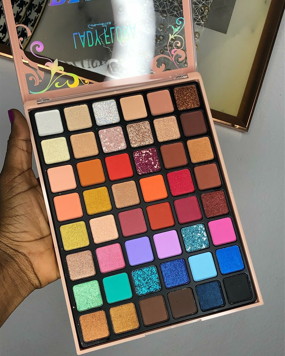 Colorful eyeshadow palette