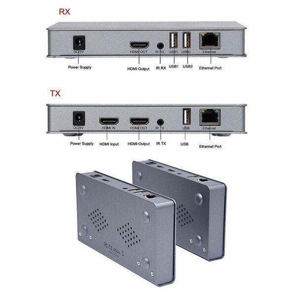 HDMI extender 200 mètres KVM IP extender