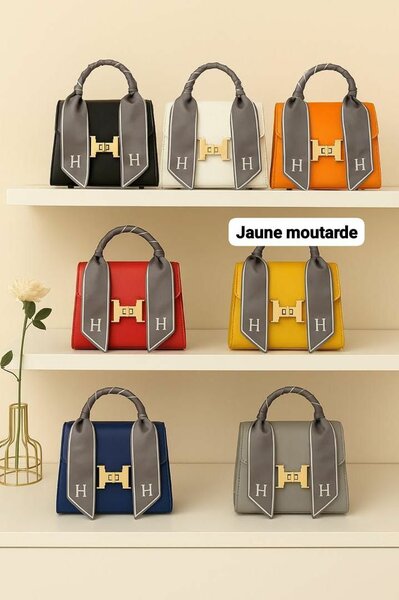 Sac à main élégant H avec foulard