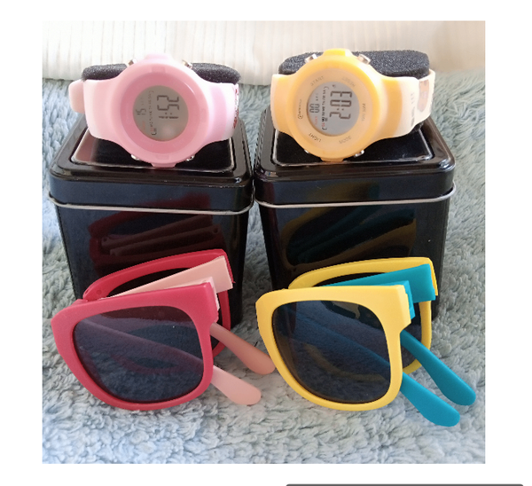 MONTRE MULTI FONCT RÉSISTANT À L'EAU 30M ET LUNETTES ENFANTS