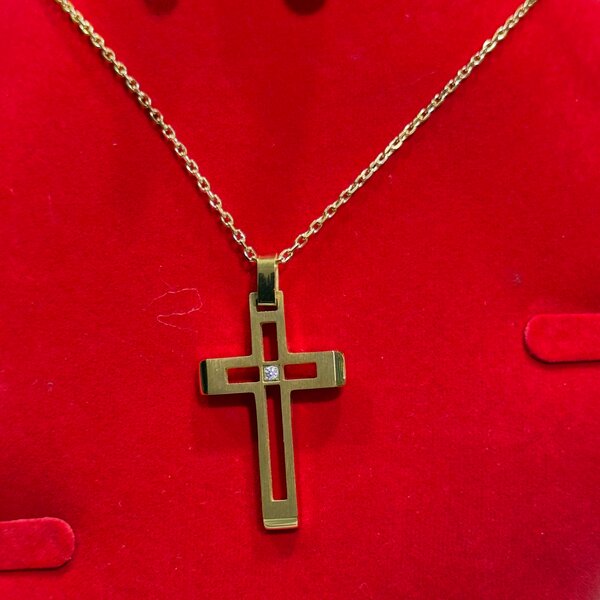 Chapelet en acier argenté