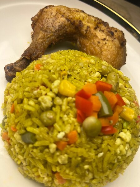 RIZ CANTONAIS + POULET FRIT