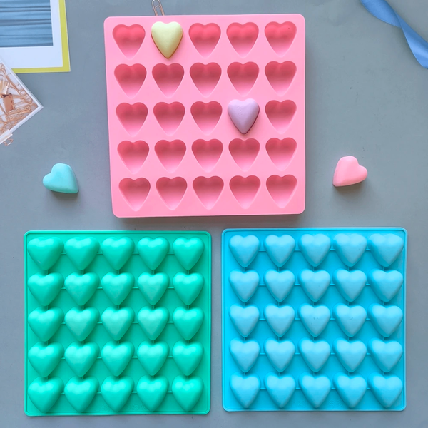 Moules à glaçons cœur en silicone